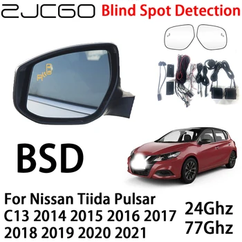 ZJCGO Auto BSD Radar Varovný Systém Blind Spot Detection Bezpečnost Jízdy Varování pro Nissan Tiida Pulsar C13 2014~2021