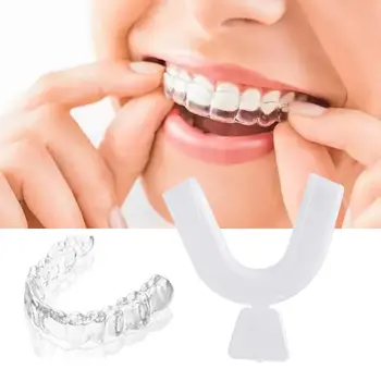 Zuby Pokrývá Zubní Rovnátka Spánku Pomoci Zastavit Skřípání Zubů Bělení Zubů Stráž Ústa Zásobník Ústech Stráže Box Ochrany