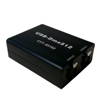 Černý Jevištní Osvětlení DMX512 Controller Support MA Onpc Freestyler+3D DJ USB DMX Rozhraní