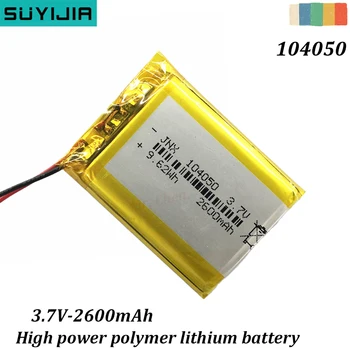 104050 3.7 V 2500mAh High-power Lithium-Polymer Baterie Je Vhodná pro Elektrické Nářadí, Vozidla na Elektrický pohon, Digitální Fotoaparáty, Atd.