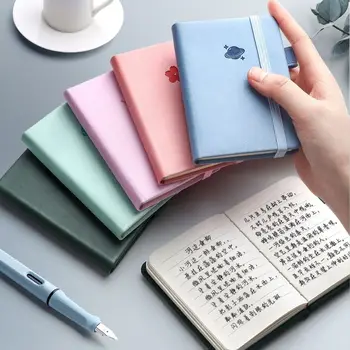 1ks Jednoduché A7 Mini Notebook Zahušťování Memo Diář Kapesní Poznámkový blok Studenta Programu Organizátor Office Supply