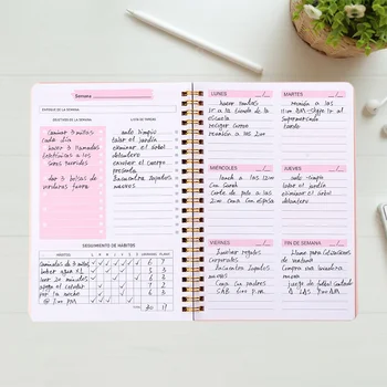 2023 A5 Týdenní Plánovač, Zápisník s Barevnými Stránkami pro Studenty Notebook Plány Věstníku Notebook pro Školy Papírnictví
