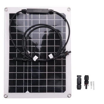 30W Watt Přenosný Mono-Krystalický Solární Panel 18V RV Auto Baterie Nabíječka