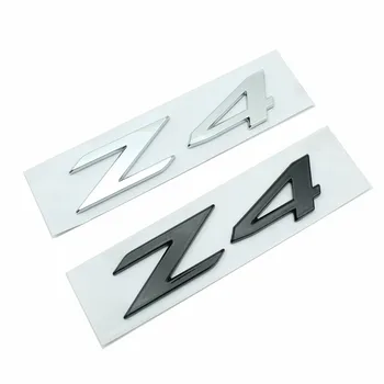 3d ABS Lepidlo Chrome Black Logo Z4 Znak Dopisy Auto Zadní Kufr Odznak Obtisk Pro BMW Z4 E85 E89 G29 Z4 Nálepka Příslušenství