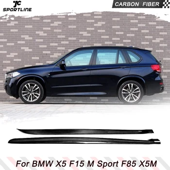 Auto Boční Sukně Rozšíření Nárazníku Zástěry pro BMW X5 F15 M Sport X5M F85 SUV 2014 - 2018 Uhlíkových Vláken nevejde Standardní Verze
