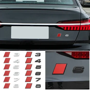 Auto Zadní Kufr Dopisy Logo Nahradit Odznak Znak Kov Samolepky Pro Audi Sline S S3 S4 S5 S6 S8 R RS RS3 RS4 RS5 RS6 RS8 Loga