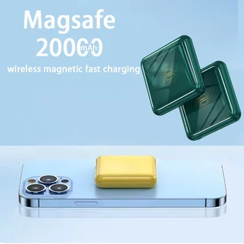 Mini Magsafe Power Bank 50000mAh Kompaktní Přenosný Mobilní Telefon, Externí Napájení Bezdrátové Rychle Magnetické Nabíjení Power Bank