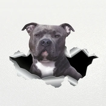 S62219# Auto Nálepka Modrý Nos pitbull Pes Pet Zvíře Vodotěsné Vinyl Obtisk Auto Příslušenství Dekor Pegatinas Para Coche
