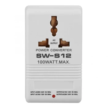 SW-S12 100W 110V/120V 220V/240V Krok Dolů Transformátor Napětí Converter Cestovní Dual Channel Power Converter