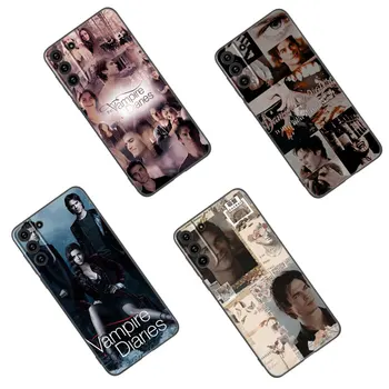 The Vampire Diaries Černé Silikonové Telefon Pouzdro Pro Samsung Galaxy S23 S21 S20 FE S24 S22 Ultra S10E S10 S9 S8 Plus