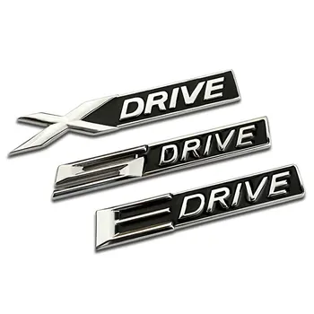 X DRIVE E DISK 5 Písmeno Odznak znaku Auto samolepky boční dveře dekorace pro BMW modifikované příslušenství 3 5 série X1 X3 X5